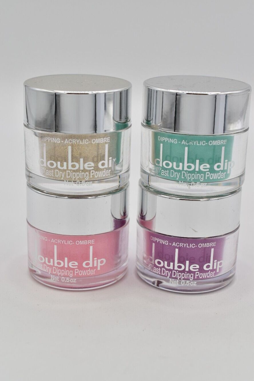 Double Dip Powder LOT Sweet Pea Teal Limpets Peach Perfect Goldie Lock NEW RARE